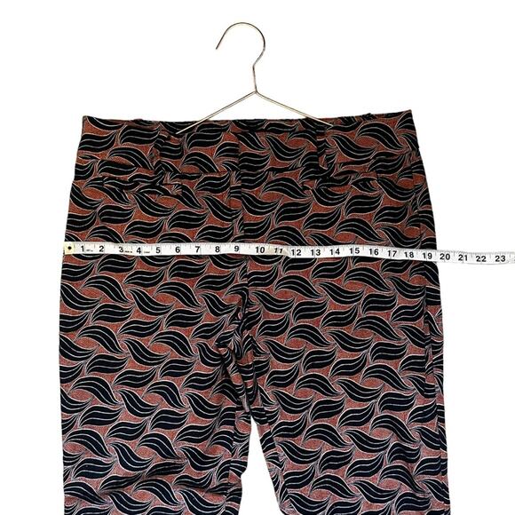 Ann Taylor Navy and Orange Devin Fit Trousers Size 10 - Picture 7 of 9